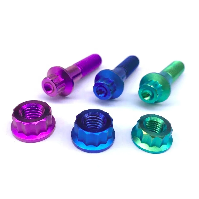 M8 m10x1.25 титановая 12-точечная гайка для звездочки колеса мотоцикла BBS RCS рычаг