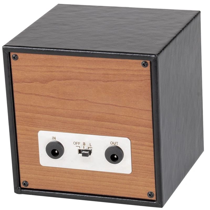 3-Speed Adjustable Household Use New Black Leather Cherry Veneer Single Watch Shaker Automatic Box