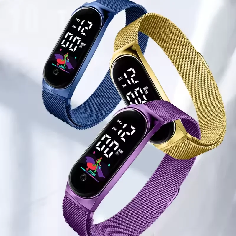 2024 Sports Watch Waterproof Luminous Kids Digital Watch Touch Screen Electronic LED Watch