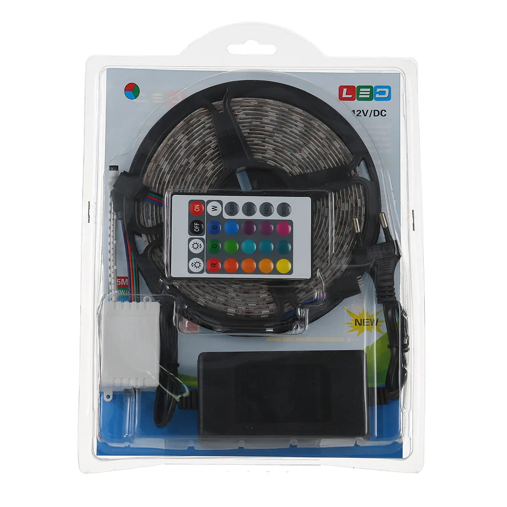 5050 Rgb (5 In 1) Color 12V 24V 60Led Per Meter Flexible Led Strip Light Ip65 Rgb+Warm White+Pure White Cct Rf Controller