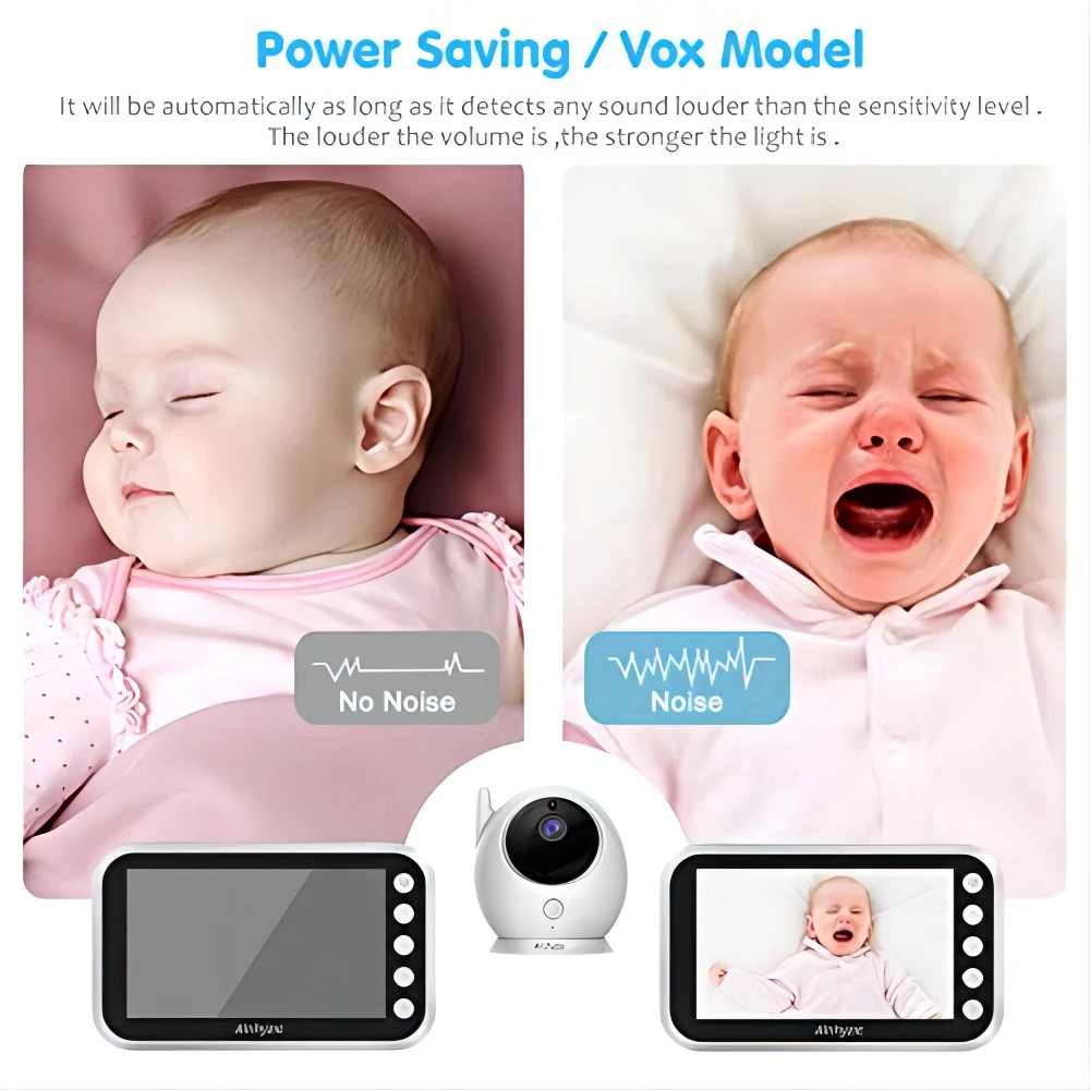 4.3inch Screen baby monitor camera 2way talk back wireless baby monitoring Camera Night Vision temperature baby monitor