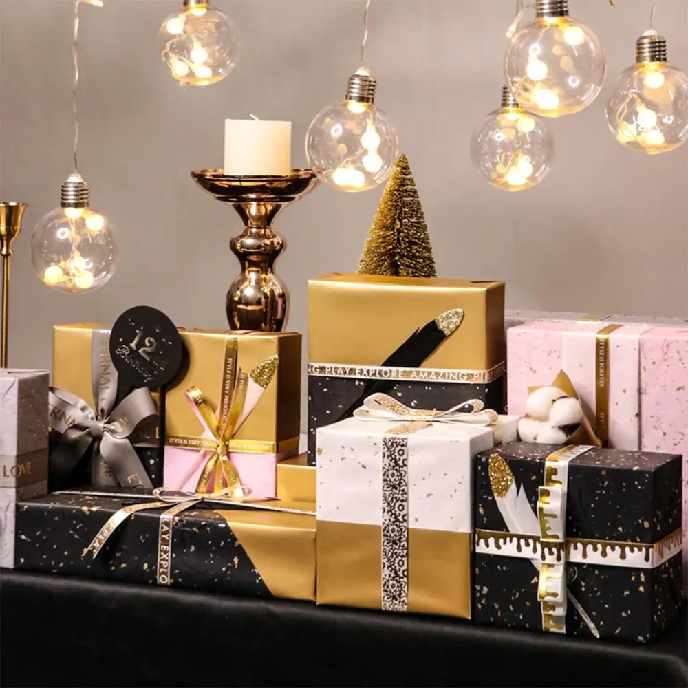 High Quality Foil Gold Tissue Paper for Birthday Holiday Wedding Gift Wrap