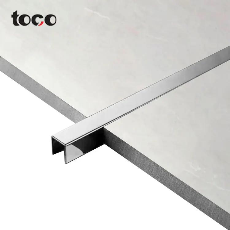 toco Tile Trim U Shape Stainless Steel Wall Trim Inside Corner Metal Tile Edge Trim