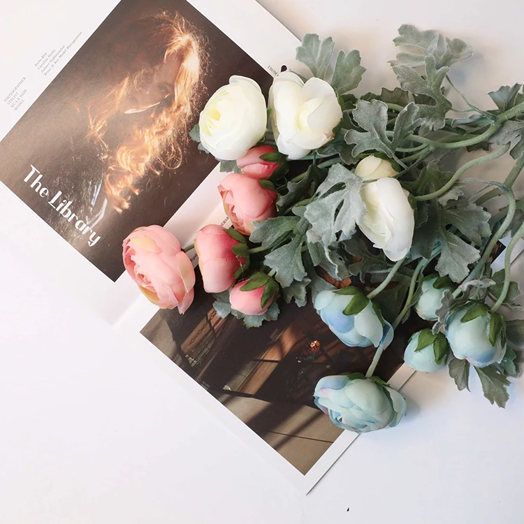 wholesale peony stem decorative flower best welcome fashion artifical silk flowers bush wedding decoration