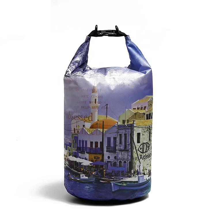 waterproof floating dry bag roll top closure ocean pack PVC tarpaulin TPU outdoor dry bag 2L 5L 10L 20L 80L with shoulder straps