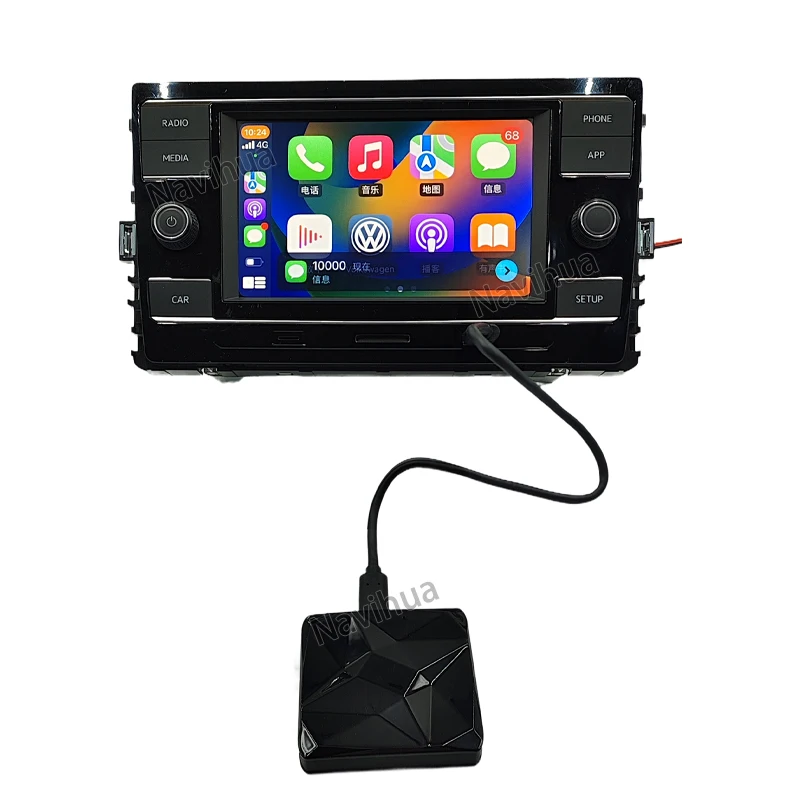 Navihua Wired-To Wireless Carplay Converter OEM Wired To Wireless Carplay Dongle Fit For Cars With Factory Wired Carplay
