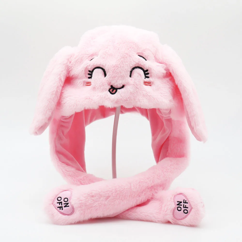 Детская светящаяся плюшевая шапочка с подвижными ушками