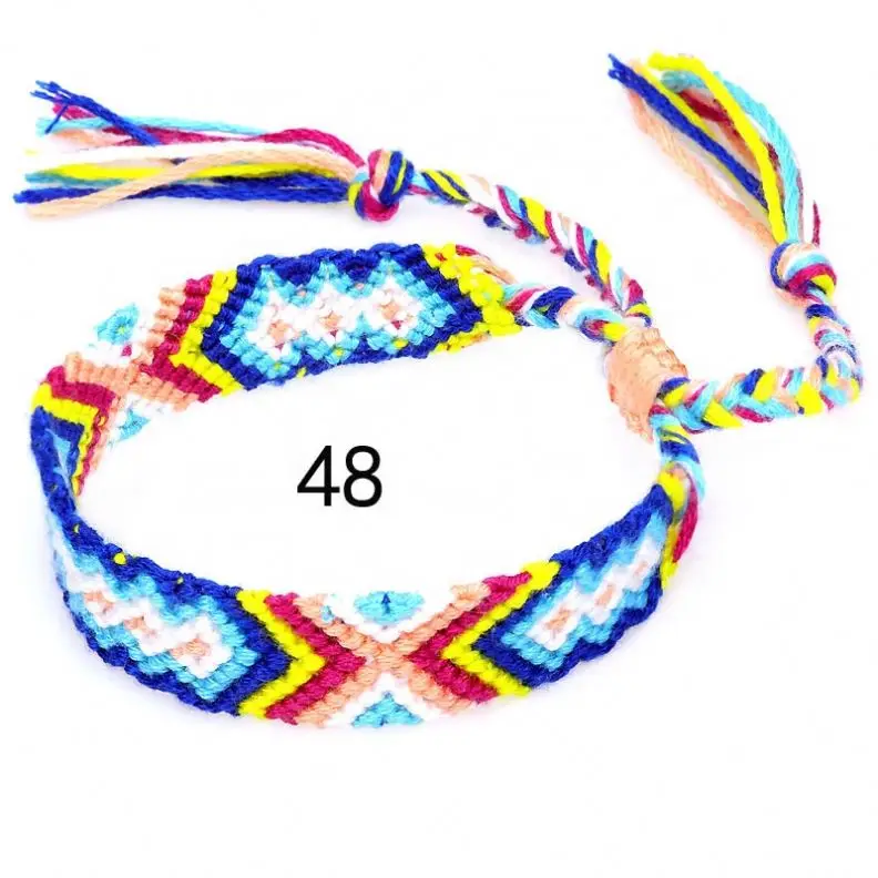 New product ideas 2023 Bohemian Weave Cotton Bracelet Brazilian Woven Rope String Beads Handmade Friendship Bracelets