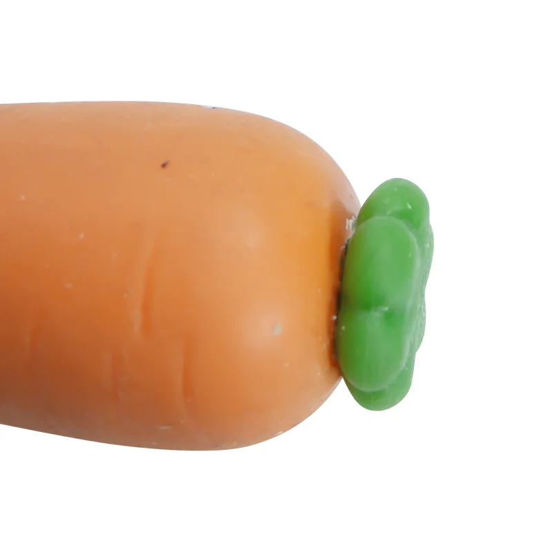 Custom Logo Printed Fruit Carrot Fruit Shape Anti Pu Stress Ball  PU Foam Stress Reliever Toys balls
