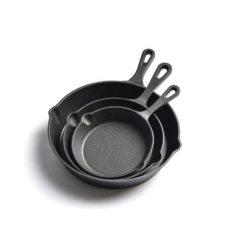 Three non-stick round multifunctional frying pan with good quality