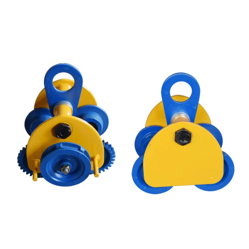 Geared Monorail Trolley Manual Beam Trolley Hand Operated Manual Plain Trolley