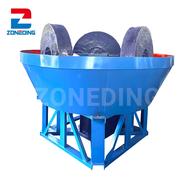 Low Price Hot Sale Gold Iron Ore Quarry Quartz Grinding Mill Wet Pan Mill