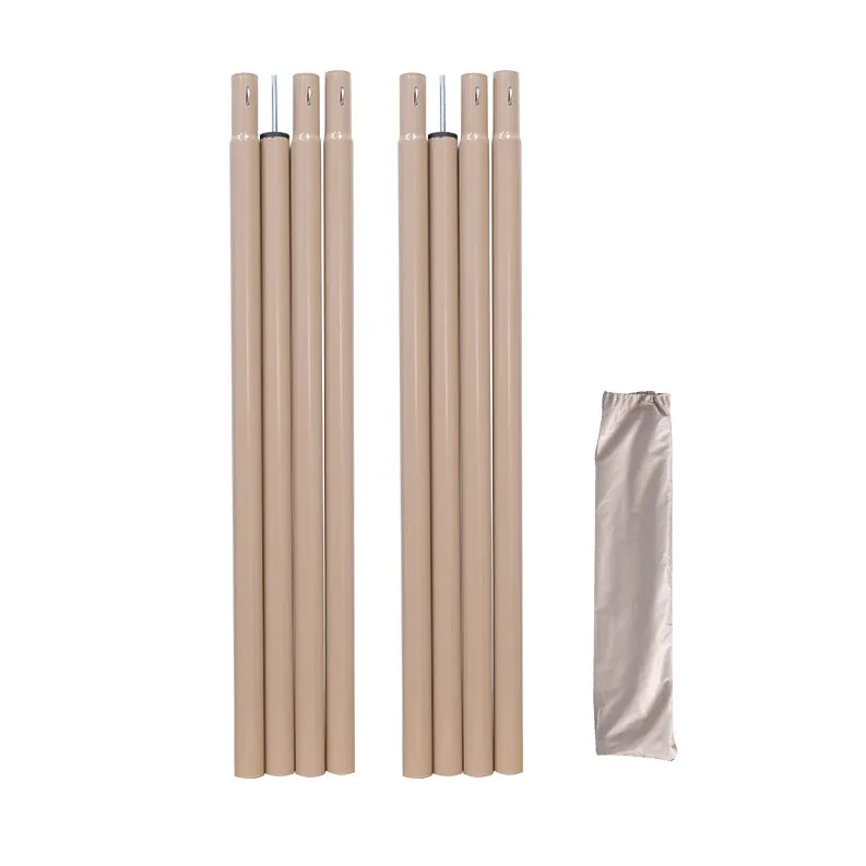 Camping Poles Hiking High Strength Flexible Telescoping Tarp Tent Poles Lightweight Foldable Flexible Rods for Camping