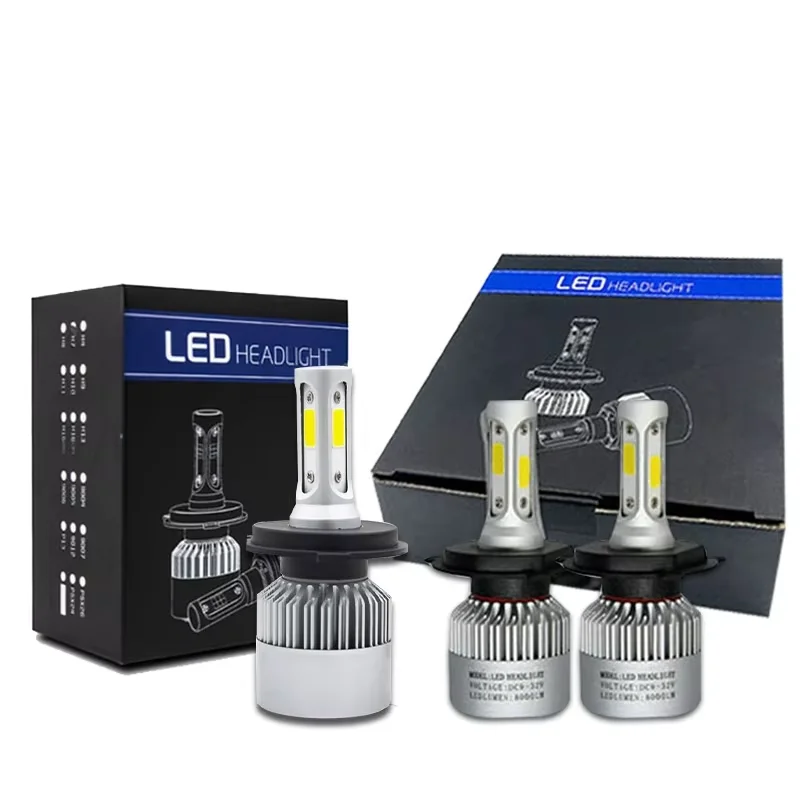 Auto H4 LED Lights with Integrated H7 H11 9006 Headlamps Modified Car Bulbs & Fan for RV Lighting Systems