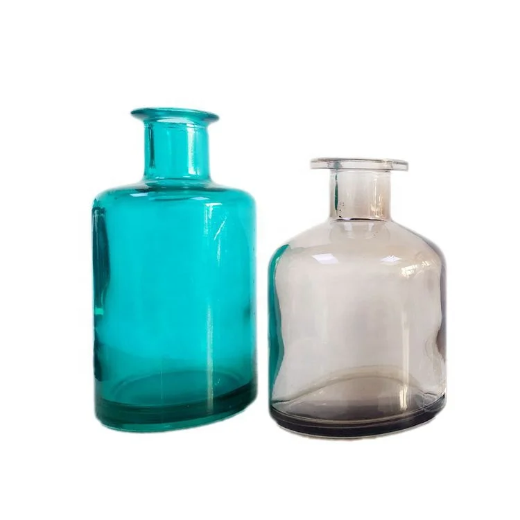 
50ml 100ml Custom Design Empty Refillable Perfume Oil Aroma Glass Reed Diffuser Bottle with Rattan Sticks Rattan Sticker Cork 