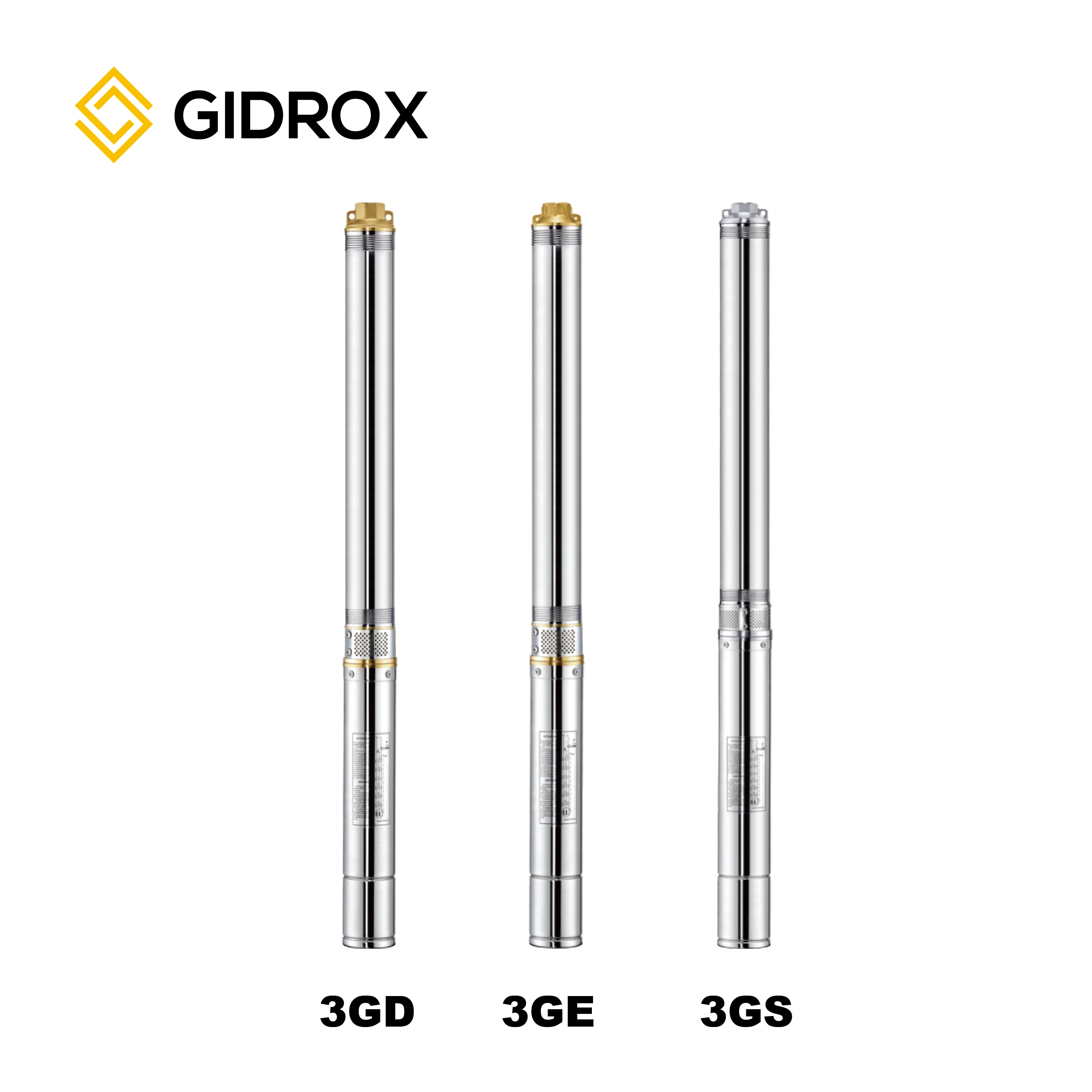 GIDROX Pump 3sdm6/20 220v/380v Bomba De Piscina Household 3inch Deep Well Pumps Water Borehole Submersible Pump