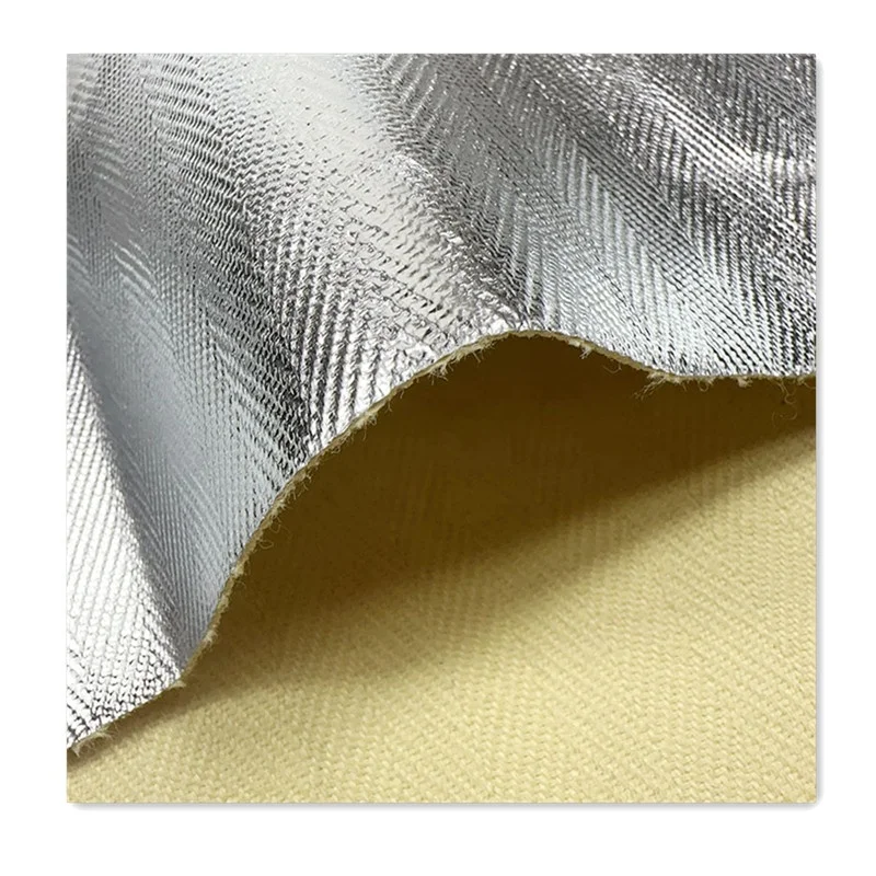 Thermal radiation Aluminum foil composite cloth laminated para-aramid woven fire retardant fabric