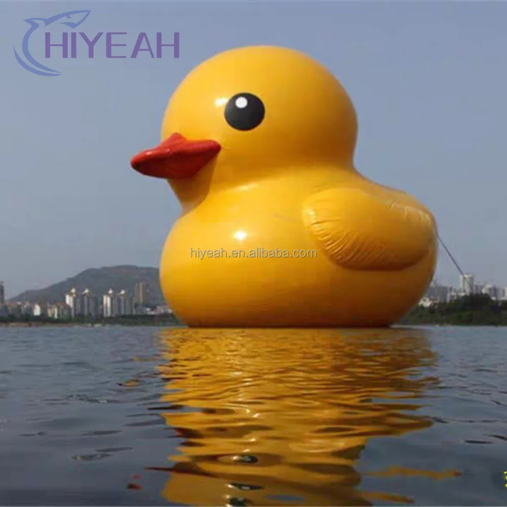 Newest giant yellow inflatable duck advertising duck pond inflatable inflatable rubber duck