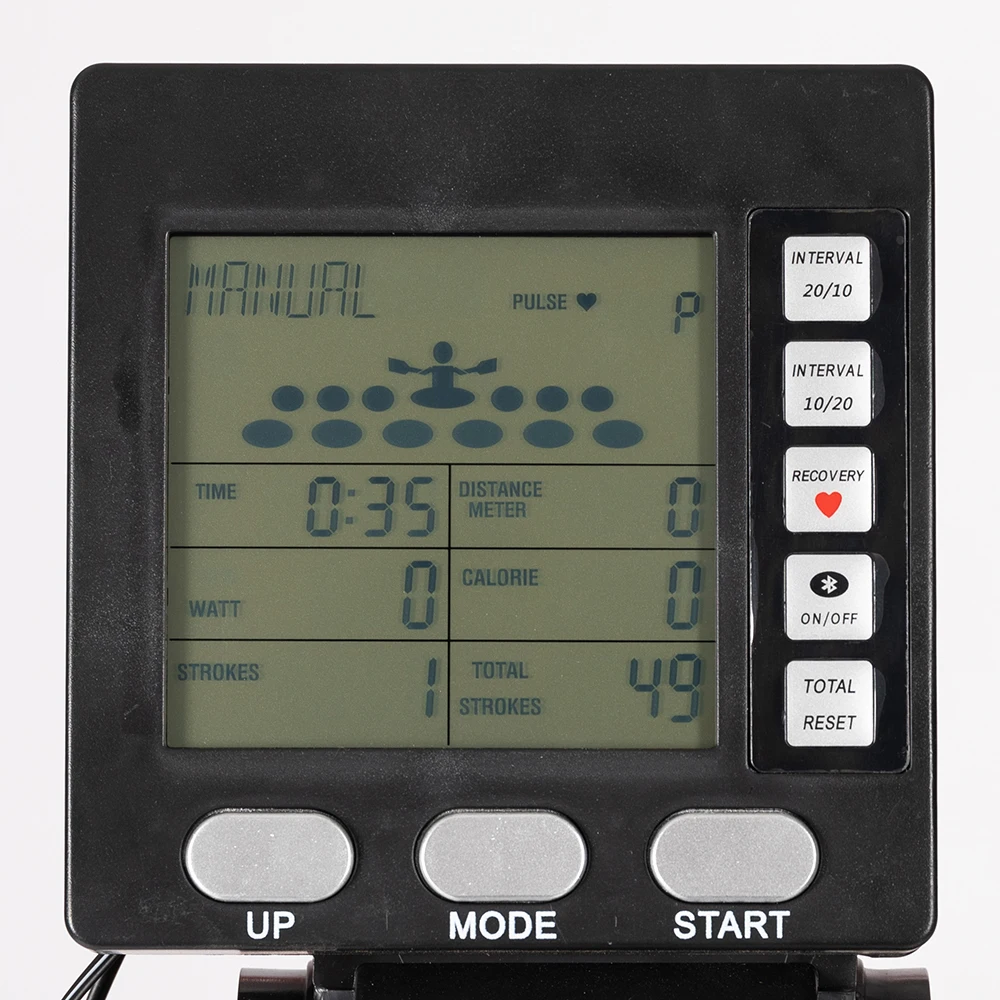 2021 new design portable cardio home gym exercise equipment air rower rowing machine with monitor