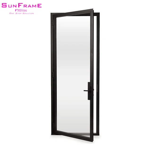 Exterior French Doors Florida Hurricane Proof Impact Resistant Aluminium Casement with Laminated hung door