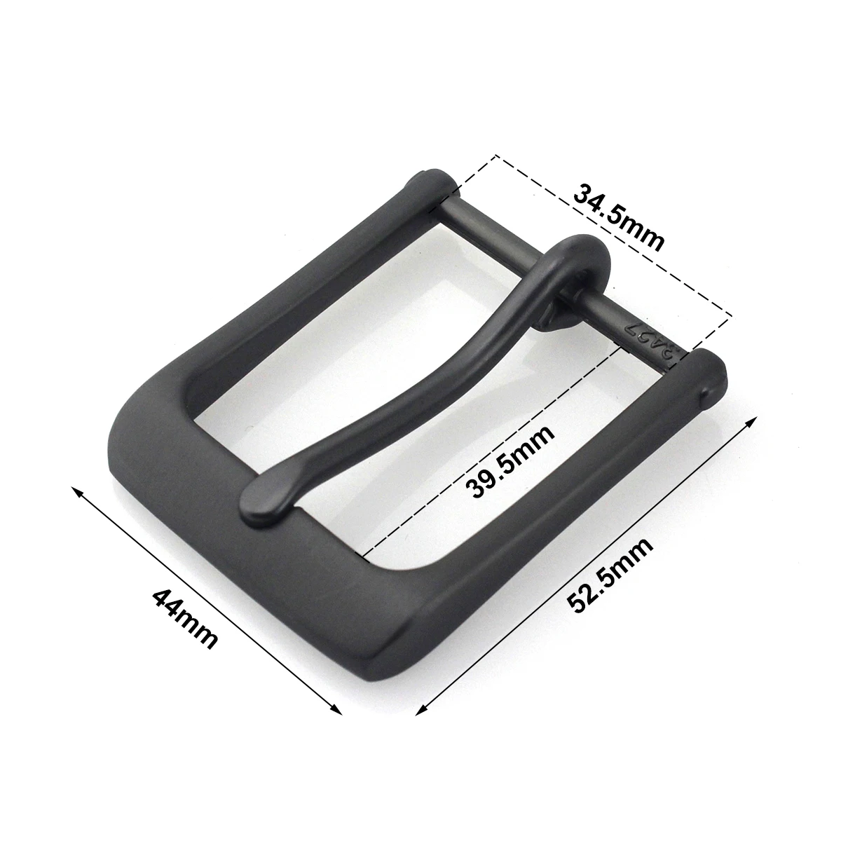 Metal Belt Buckle 35mm Matte Black Single Pin Buckle Jeans Waistband Buckles For 32mm-34cm Belt Leather Craft Accessories