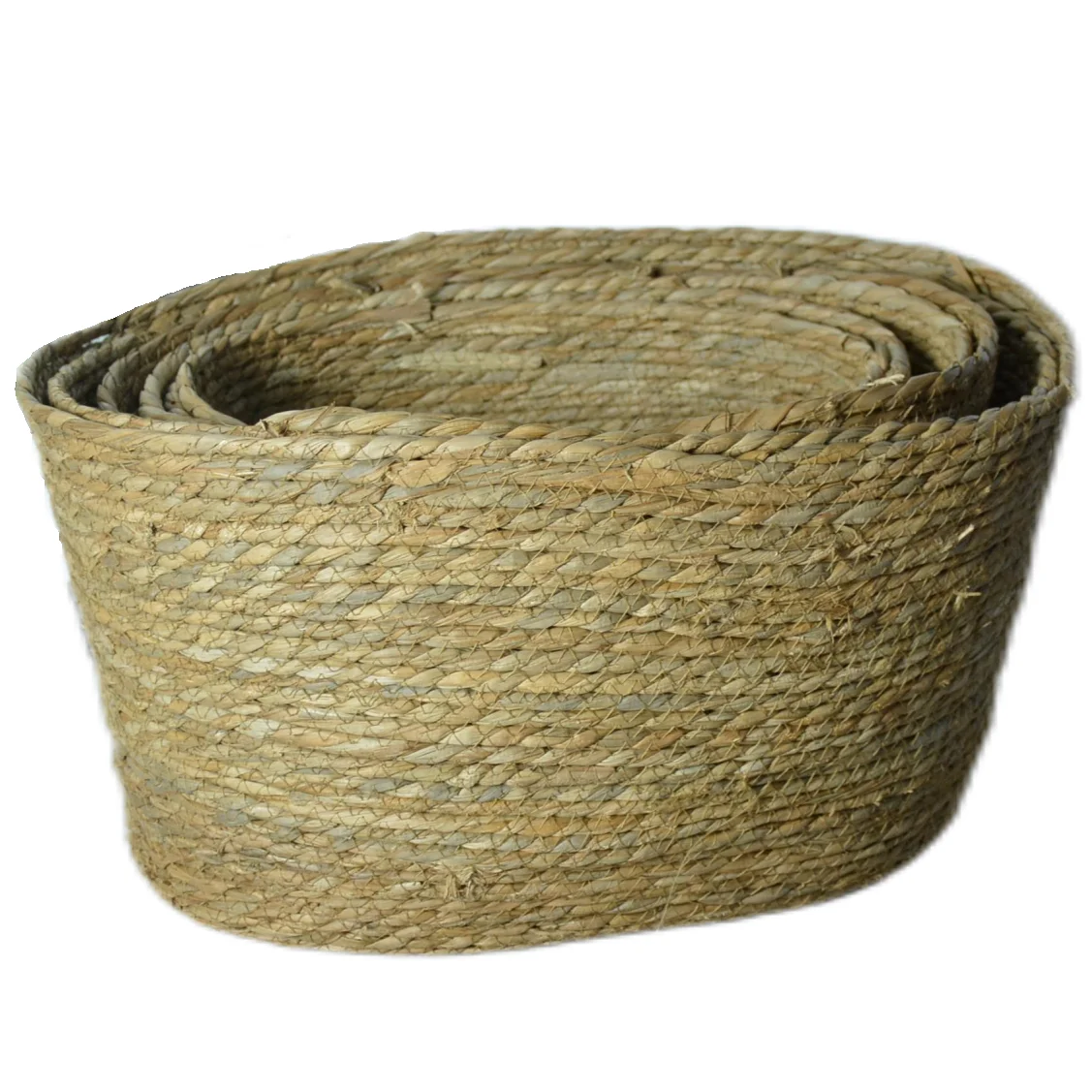 Новая соломенная корзина для хранения цветов