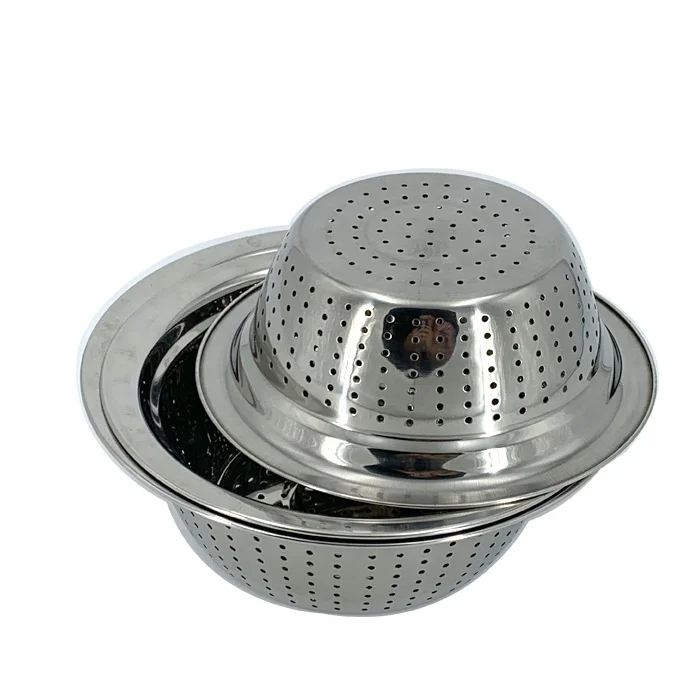 Kitchen drying bowl basket washing rice sieve leakage basin size 32cm