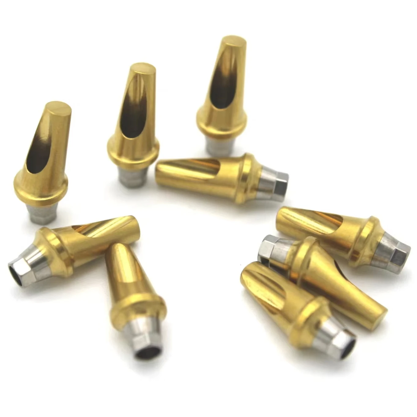 China Factory Outlet Grade5 Titanium Metal Dental Implant Analog Straight Abutment Excellent Quality Product