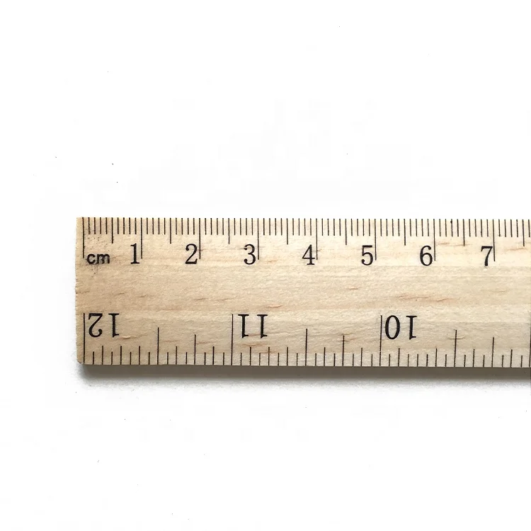 
12 Inch 30 cm Student wooden wood Rulers with metal edge 