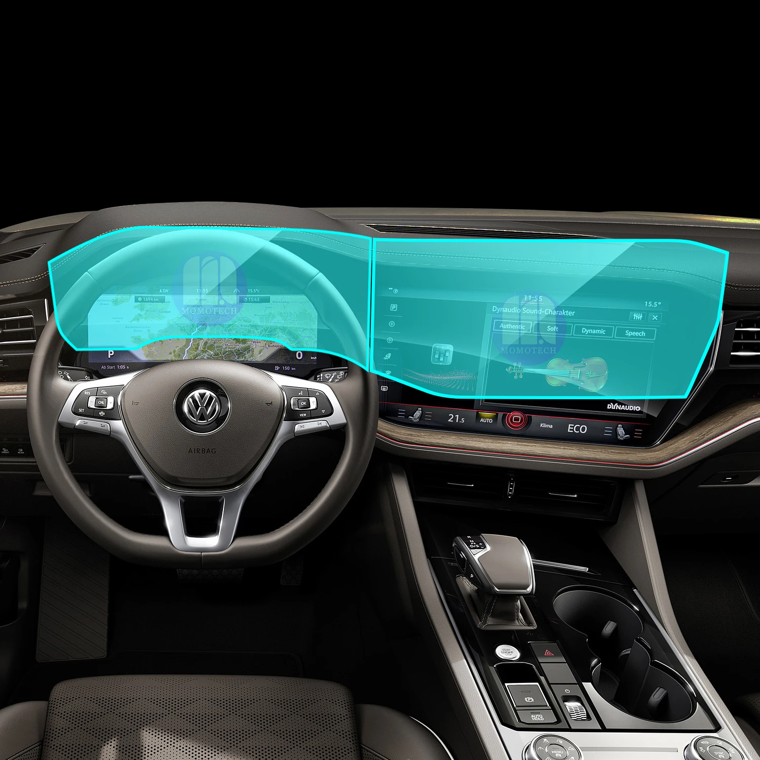 car screen guard for volkswagen touareg danshboard center midia monitor screen protector