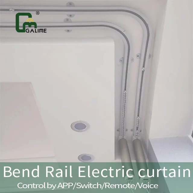 curtain rods for windows 4.2m M1964 smart curtain tuya wifi or zigbee electric motor curtain track for home and office