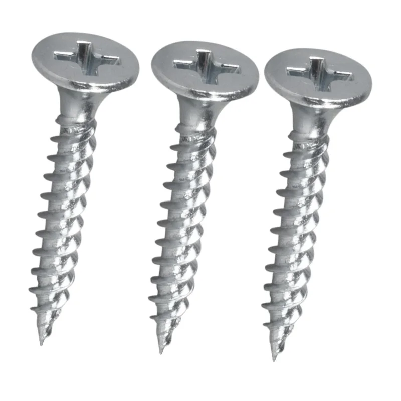 Tornillos y clavos zincados 2 4 pulgadas tornillo para madera por mayor precio