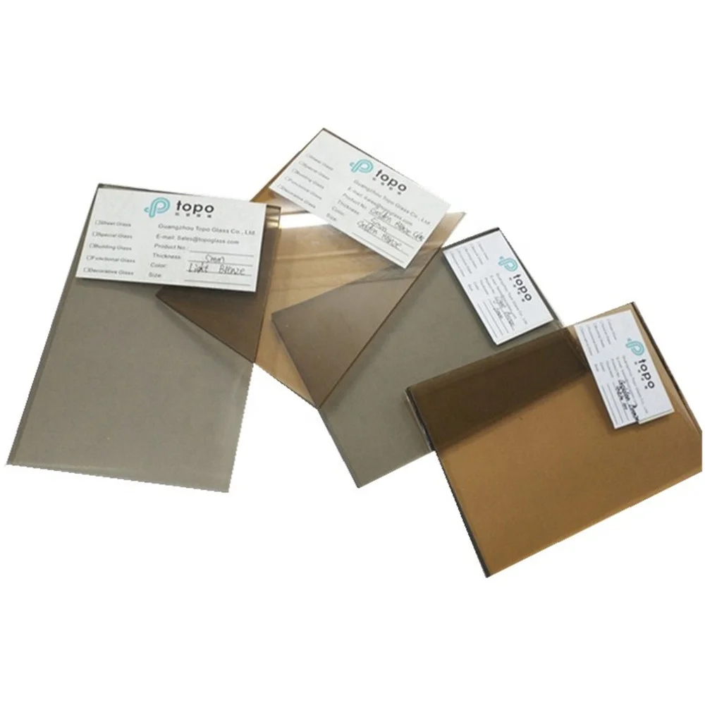 4mm 5mm 6mm 8mm 10mm 12mm Tinted  Bronze Float Glass Samples (C-GB)