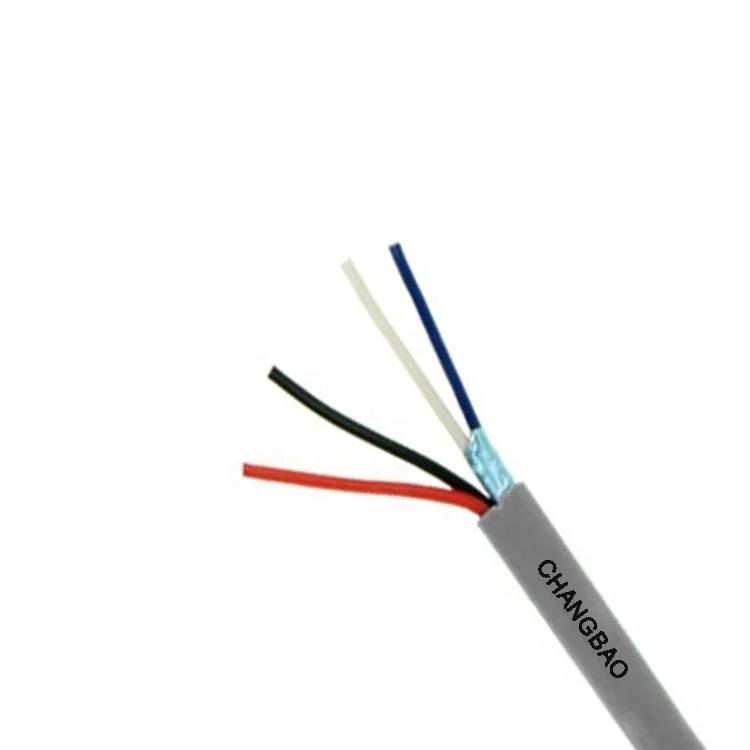 CHANGBAO 22AWG 2C BC Stranded Shielded Data Cable+18AWG 2C BC Stranded Power Cable Crestron Control Cables Crest-1 PVC and LSZH