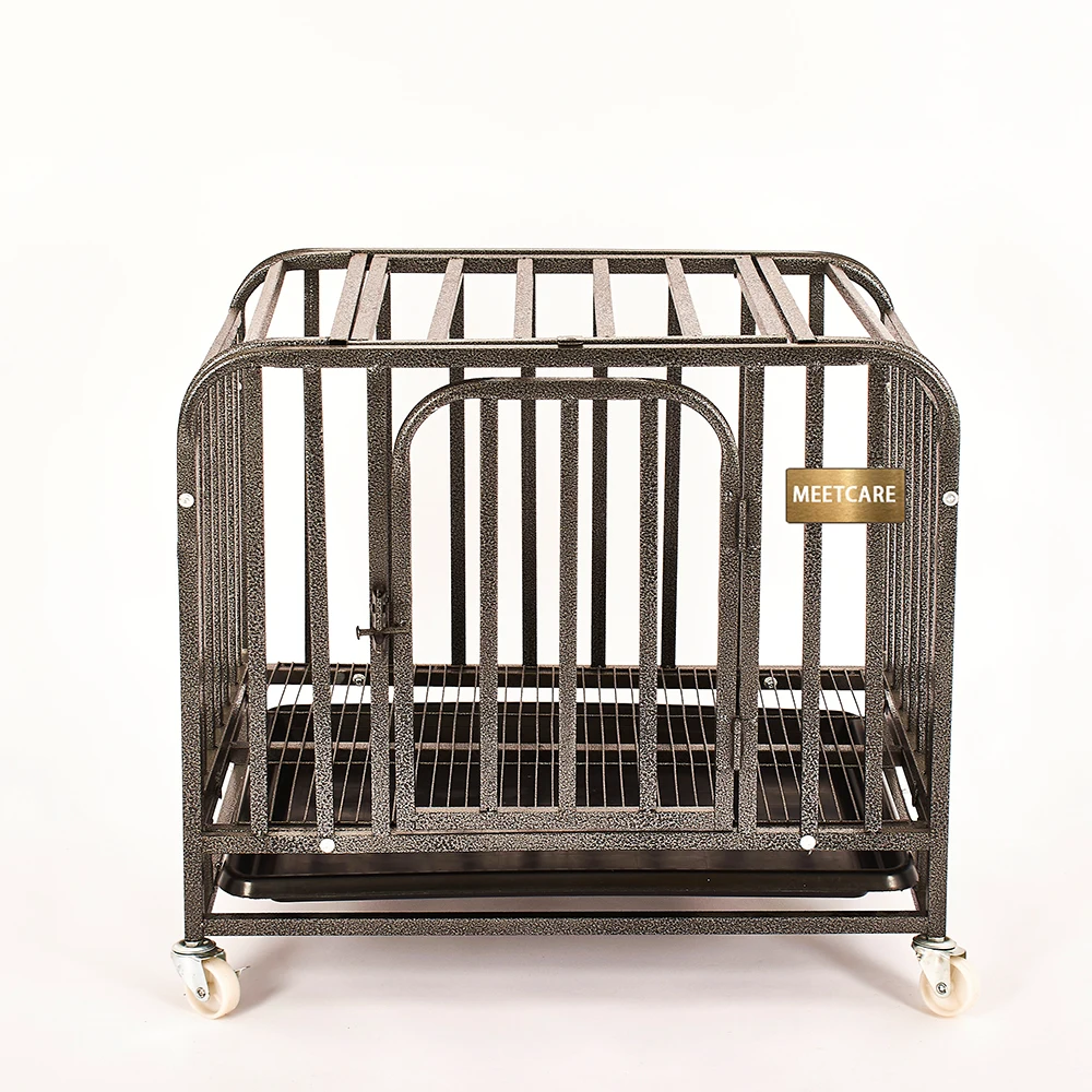 Hot-Selling Mobilizable Open Top Small Cat Pet Kennel Heavy Duty Dog Cage Stainless Dog Cage Dog Cage With Wheels