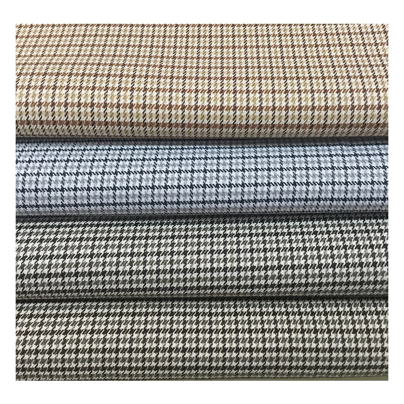 
Yarn-dyed TR plaid pleated skirt and kilter fashion suit bags school uniform fabric wholesale 