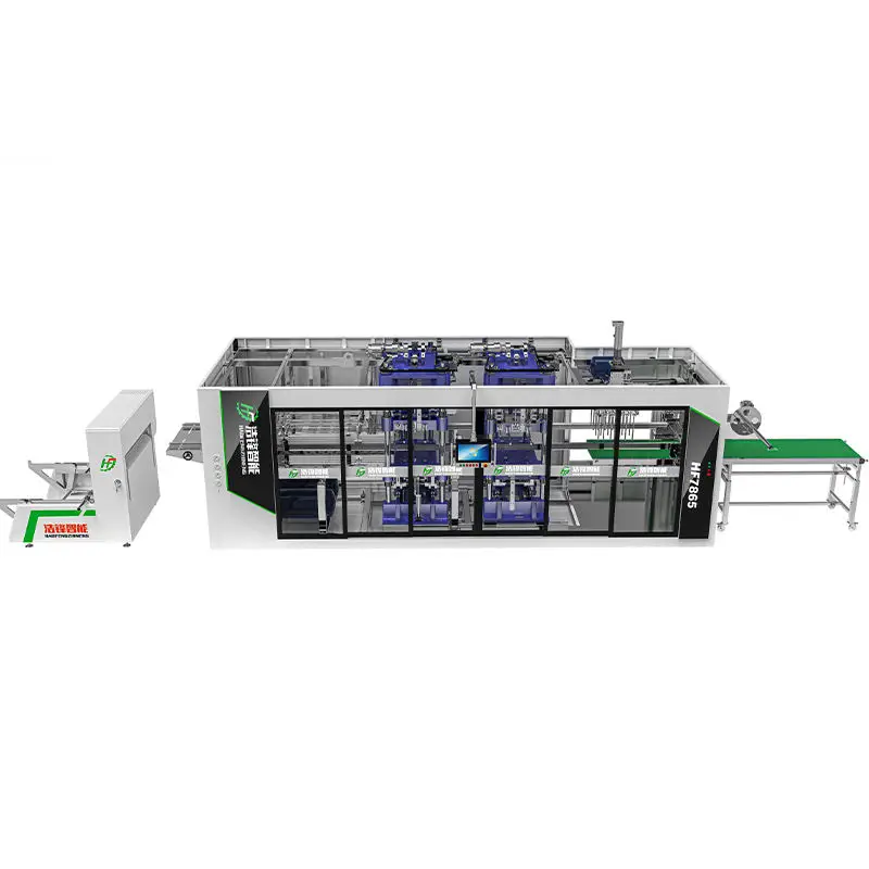 Automatic PVC PET Plastic Cup Lid Thermoforming Making Machine PP Cover Lid Disposable Coffee Cup Lid Making Machine