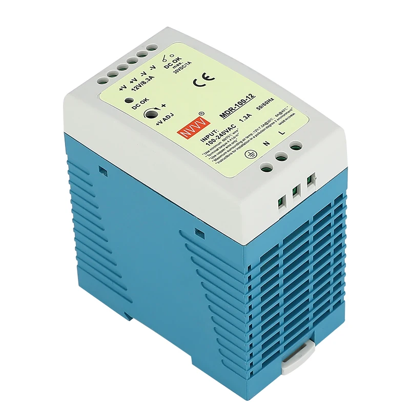 Wholesale 100W Power Supply 12V 8.33A 220V AC DC Switching Din Rail Power Supply MDR-100-12