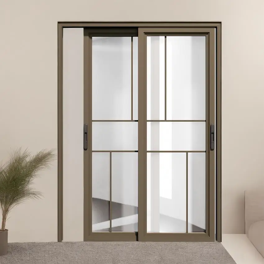Aluminium interior china modern black patio slide internal villa pocket outdoor Double Large Glass Aluminum Sliding Doors