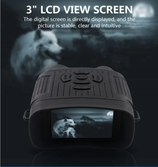 LASERSHOT New Upgraded Type C USB 2.7K Night Vision 10X Zoom Lens-Style Cameras Hunting Digital Infrared binoculars Goggles