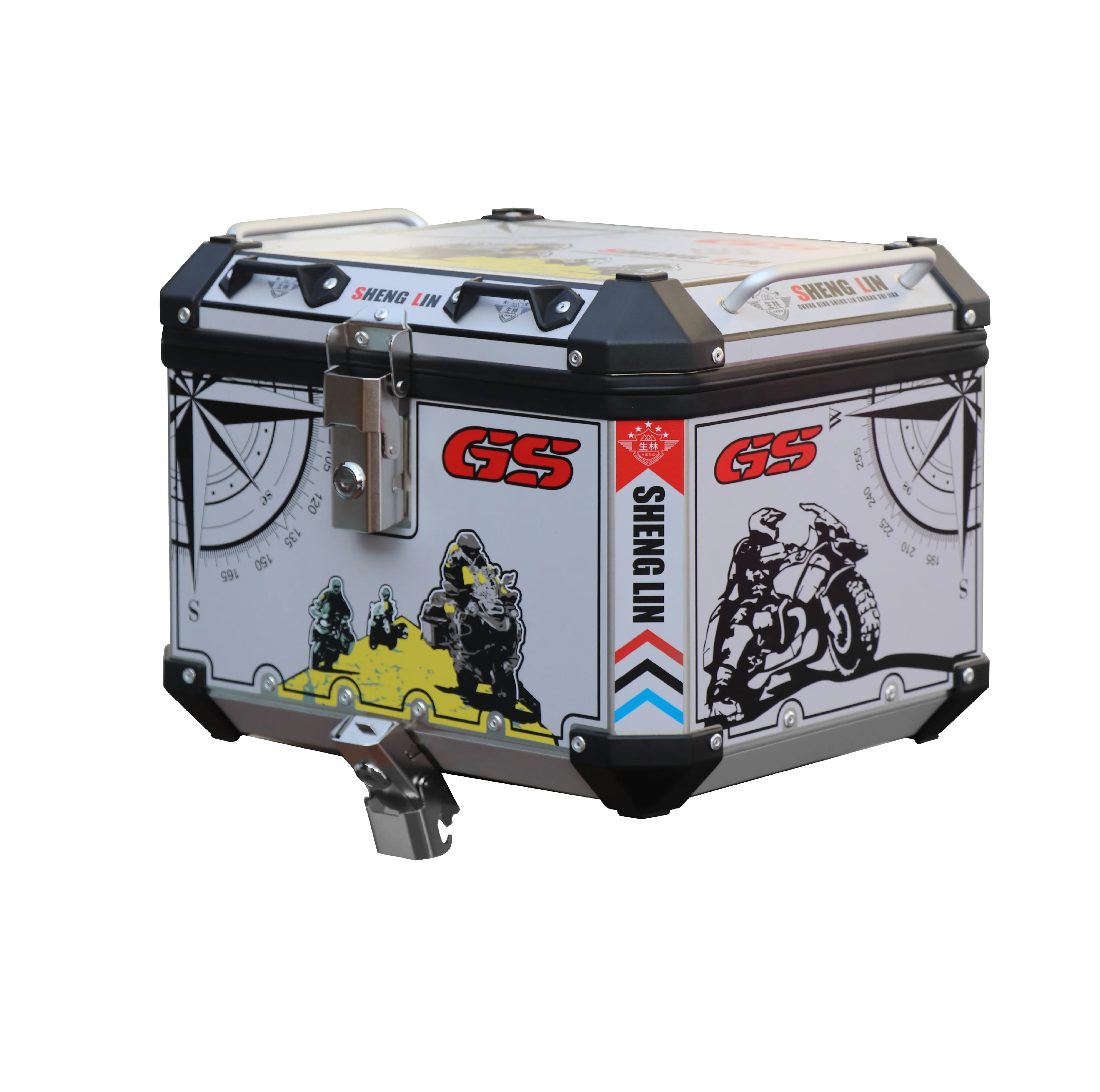 
32L 39L Aluminium Motorcycle Side box Pannier Case 