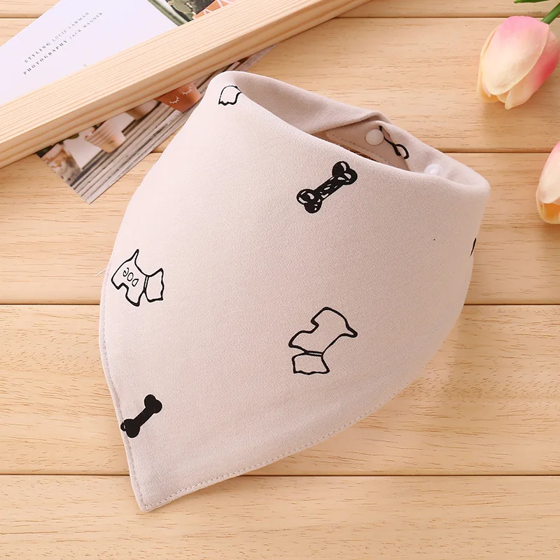 South Korea wholesale 100% cotton dog bandana Floral printed Triangular pet bandana