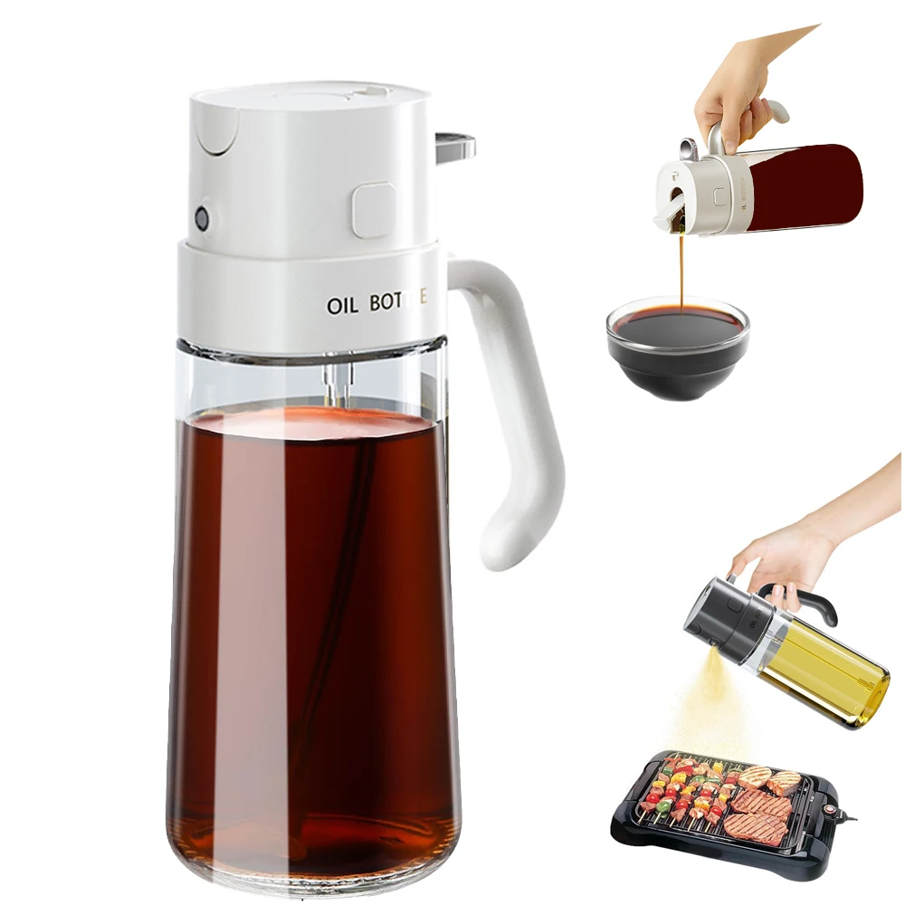 2024 Kitchen Essentials Vinegar oil bottle with pourer Bottle olive oil sprayer mister Container For cooking