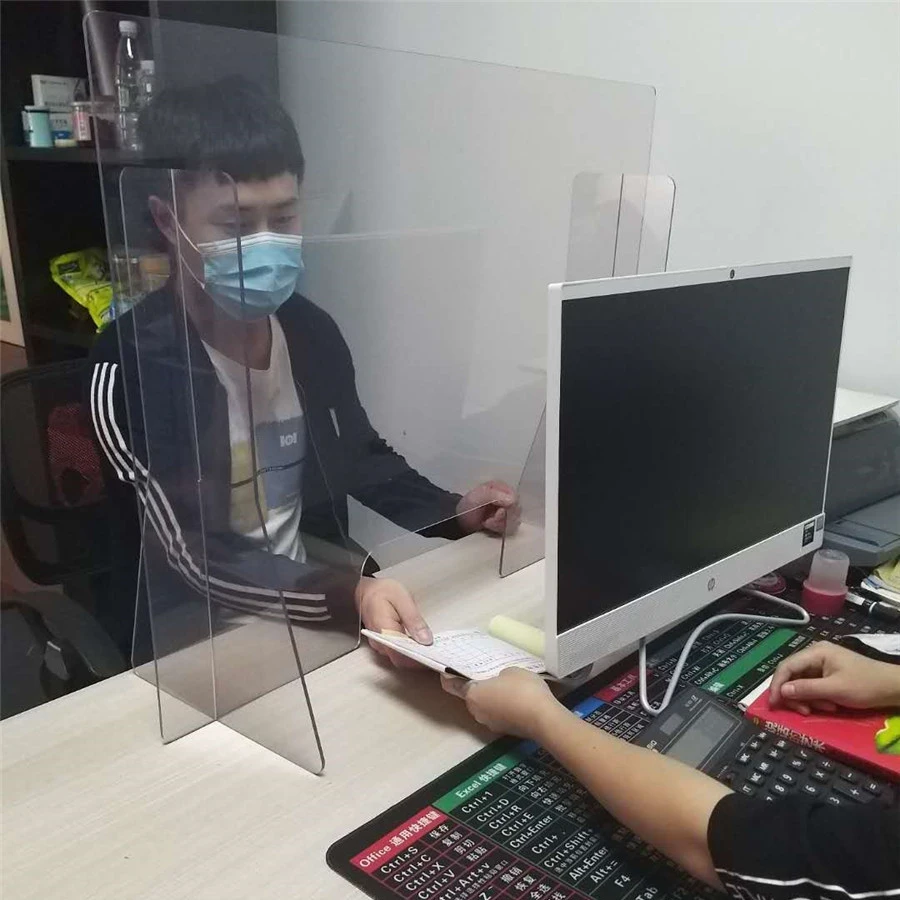 Pactic Sheet PET PSTG Office Desk Clear Acrylic Isolation Board