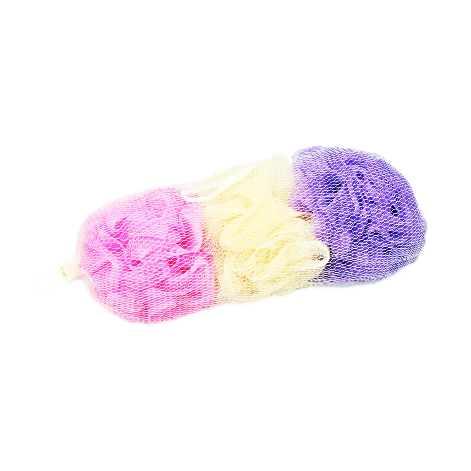 Soft mesh ball Baby Bath Sponge 3Pcs  in net bag Hot Sale Scrubbing Shower bath brushes bath sponge exfoliate