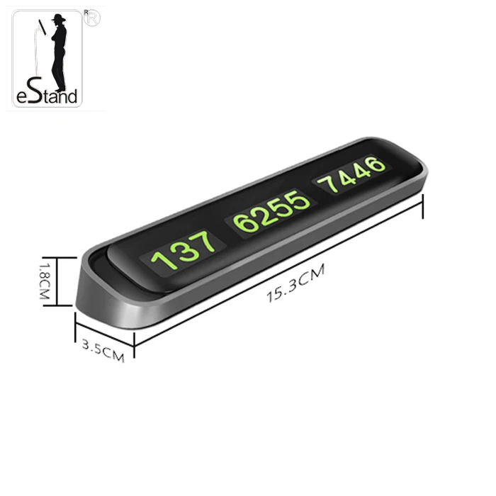 eStand BR29008 car temporary parking card telephone number card plate creative car inner accessories