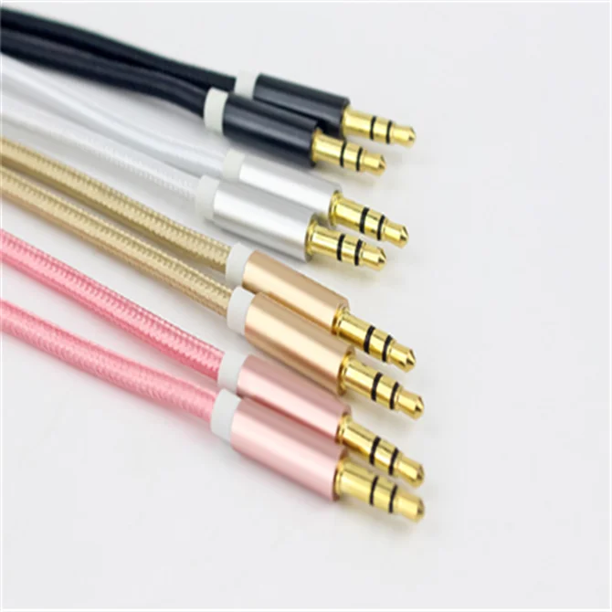 
3.5mm Jack AUX Audio Cable 3.5MM Male to Male Cable For Phone Car Speaker MP4 Headphone Jack 3.5 Spring Audio Cables 
