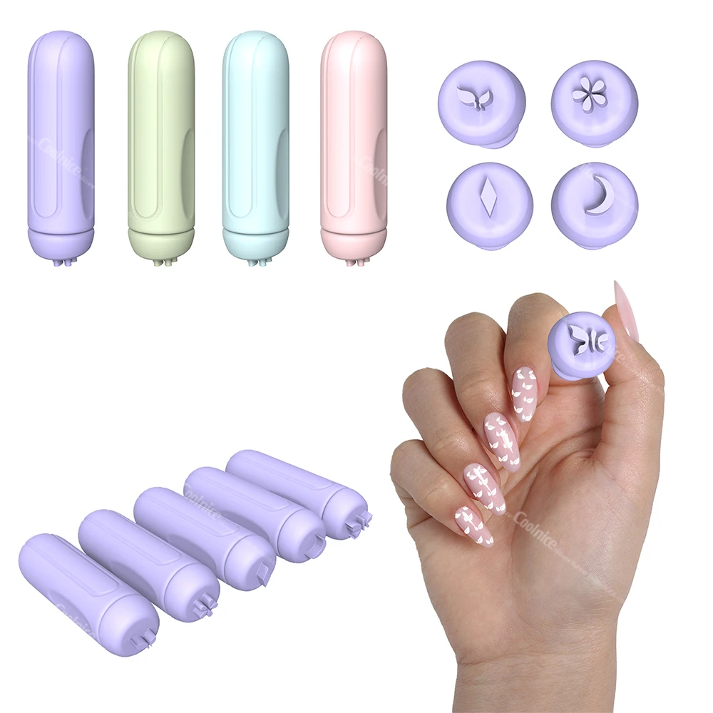 Wholesale Nail Beauty DIY Accessories Silicone Nail Stamp Art Stamp Graffiti Nail Art Dotting Tools