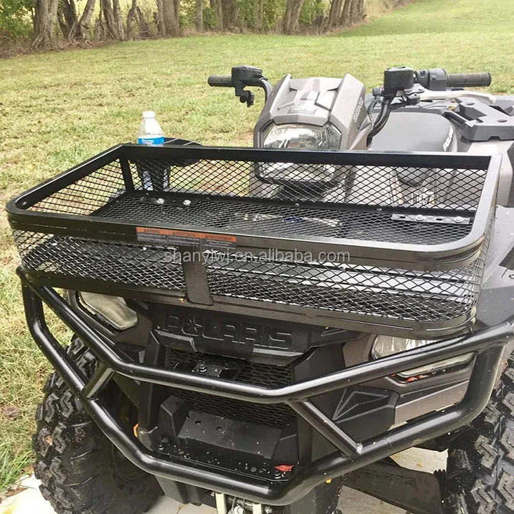 Factory Wholesale ATV Universal Heavy Duty Hitch Mount Luggage Carrier Foldable Rear Cargo Rack Basket