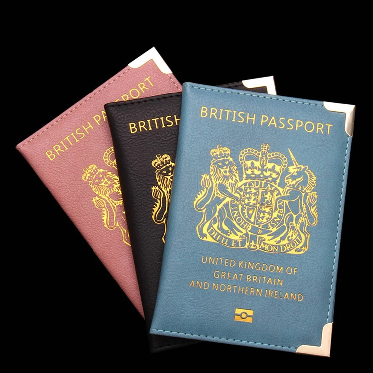 Wholesale New British Passport Holder Simple Uk Pvc Sublimation Passport Cover
